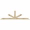 Ekena Millwork Saratoga Rough Sawn Timber Gable Bracket, Douglas Fir, 84"W x 24"H x 4"D x 4"F, 7/12 Pitch GBW084X24X0404SAR00RDF - alternate 1